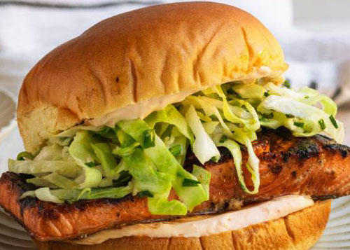 Recipe - Teriyaki Salmon Sandwich